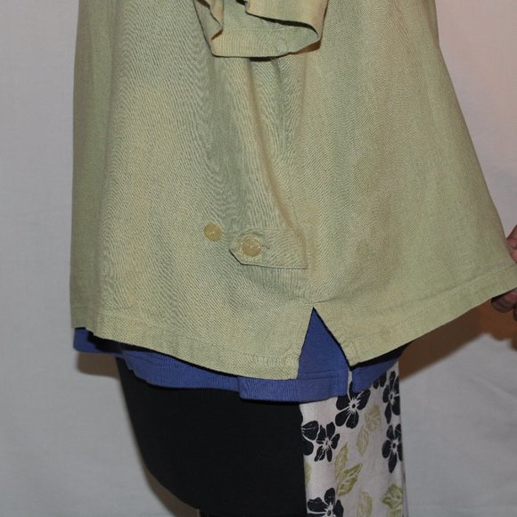 Christopher Banks 3 piece capris -size L sage - Picture 3 of 11